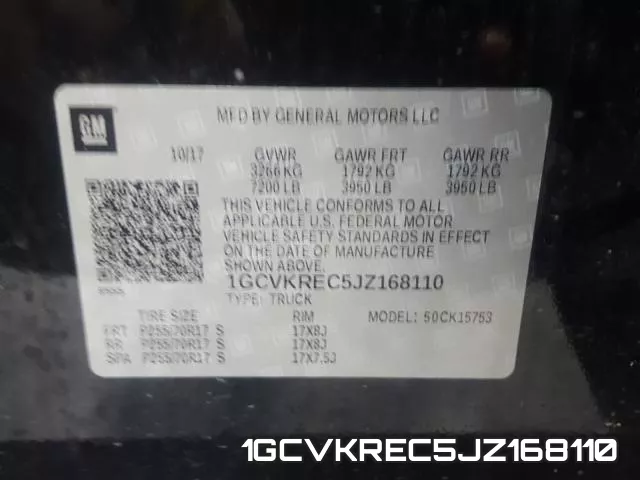1GCVKREC5JZ168110 фото 2