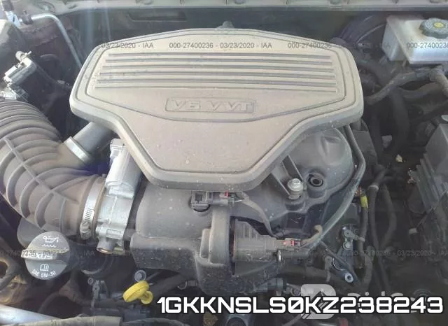 1GKKNSLS0KZ238243 фото 2
