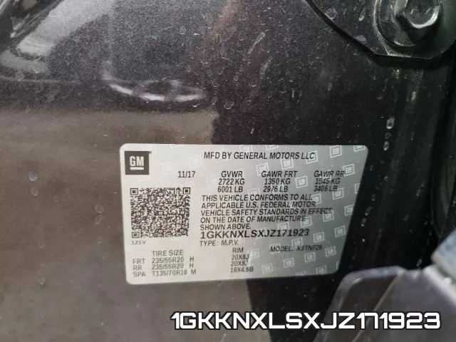 1GKKNXLSXJZ171923 фото 2