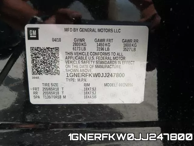 1GNERFKW0JJ247800 фото 2