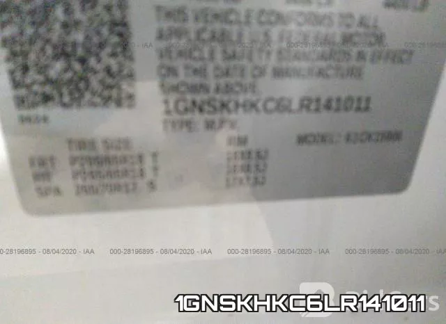 1GNSKHKC6LR141011 фото 10