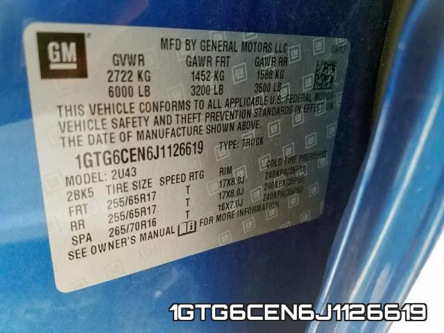1GTG6CEN6J1126619 фото 2