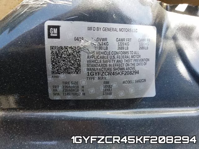 1GYFZCR45KF208294 фото 2