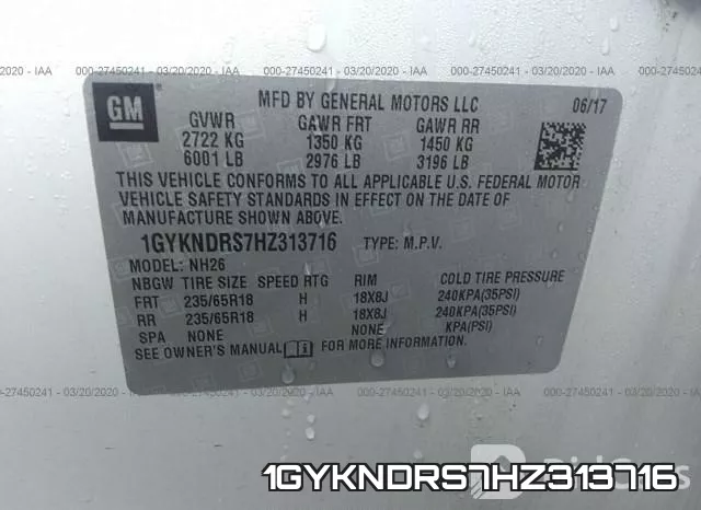 1GYKNDRS7HZ313716 фото 10