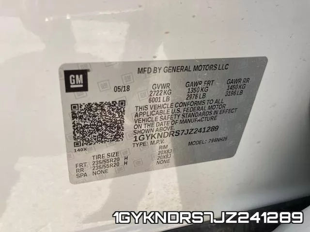 1GYKNDRS7JZ241289 фото 2