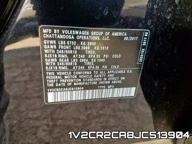 1V2CR2CA8JC513904 фото 2