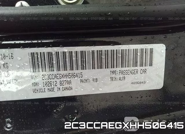 2C3CCAEGXHH506415 фото 10