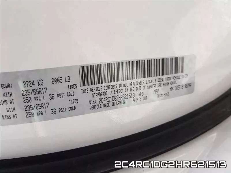 2C4RC1DG2HR621513 фото 2