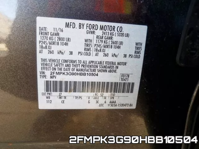 2FMPK3G90HBB10504 фото 2
