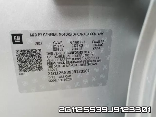 2G1125S39J9123301 фото 2