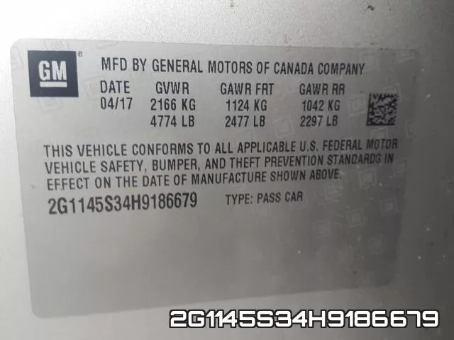 2G1145S34H9186679 фото 2