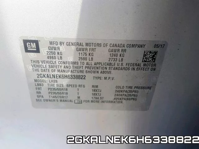 2GKALNEK6H6338822 фото 2