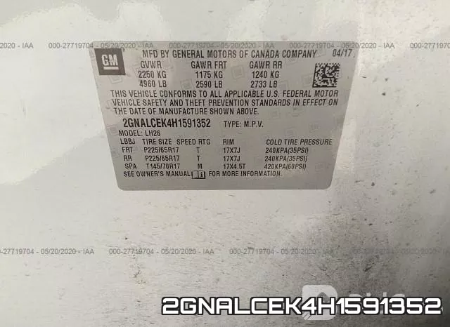 2GNALCEK4H1591352 фото 10