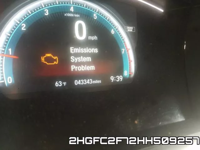 2HGFC2F72HH509257 фото 9