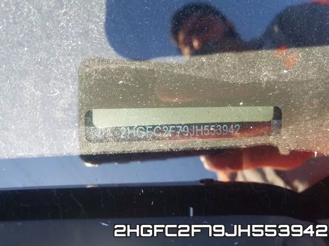 2HGFC2F79JH553942 фото 2