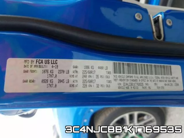 3C4NJCBB1KT769535 фото 2