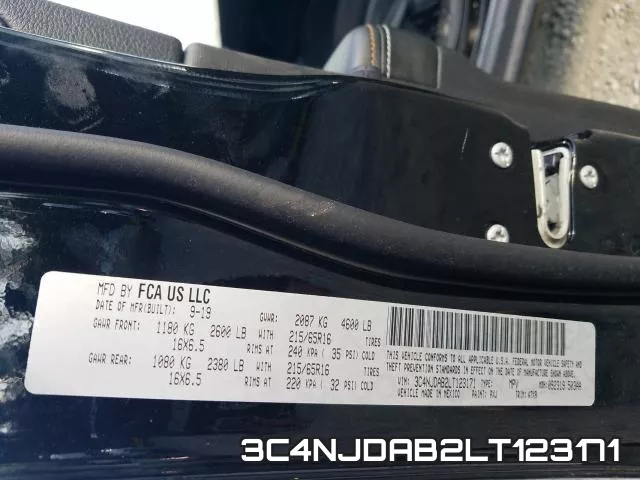 3C4NJDAB2LT123171 фото 2