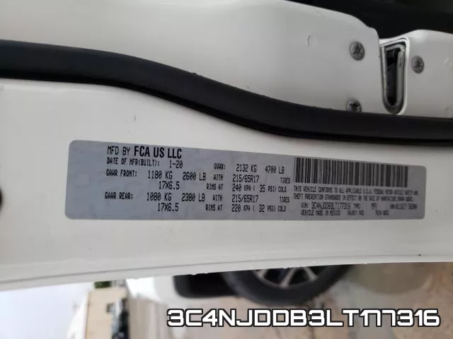3C4NJDDB3LT177316 фото 2