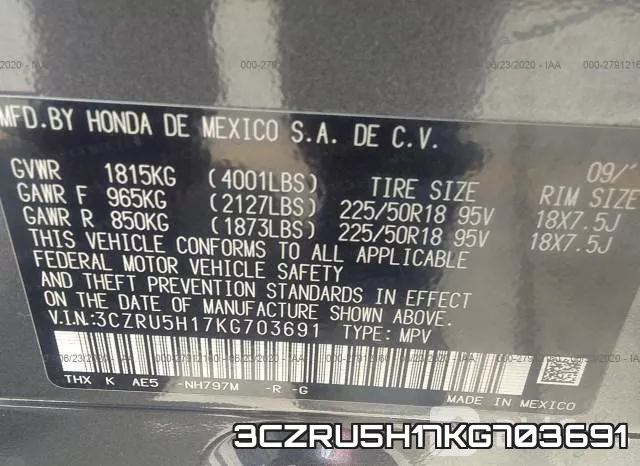 3CZRU5H17KG703691 фото 10