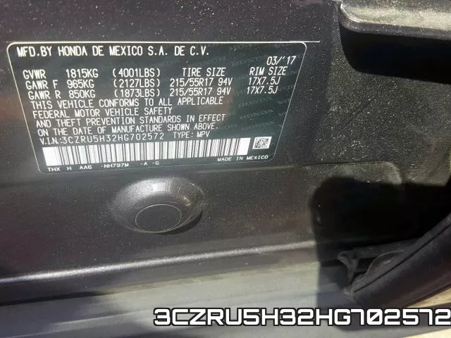 3CZRU5H32HG702572 фото 2