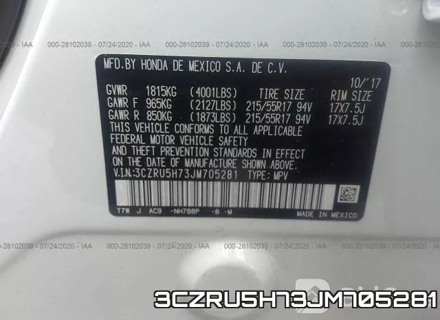 3CZRU5H73JM705281 фото 10
