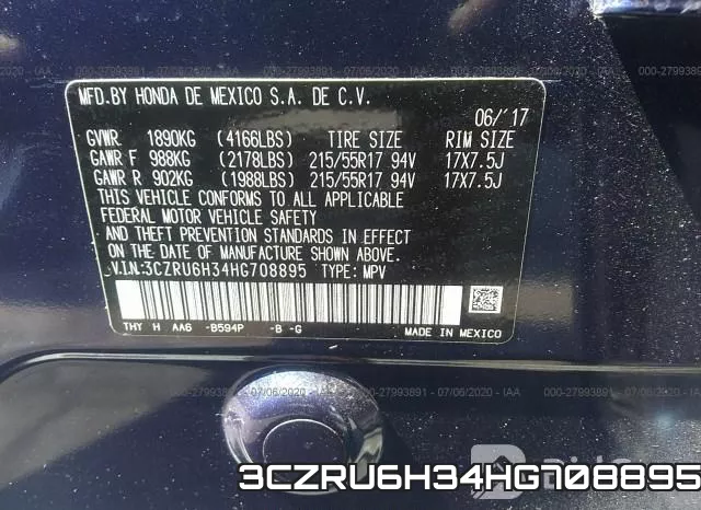 3CZRU6H34HG708895 фото 10