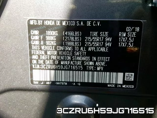 3CZRU6H59JG716515 фото 2