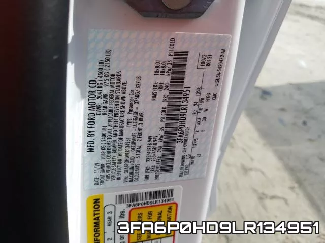 3FA6P0HD9LR134951 фото 2