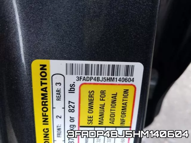 3FADP4BJ5HM140604 фото 2