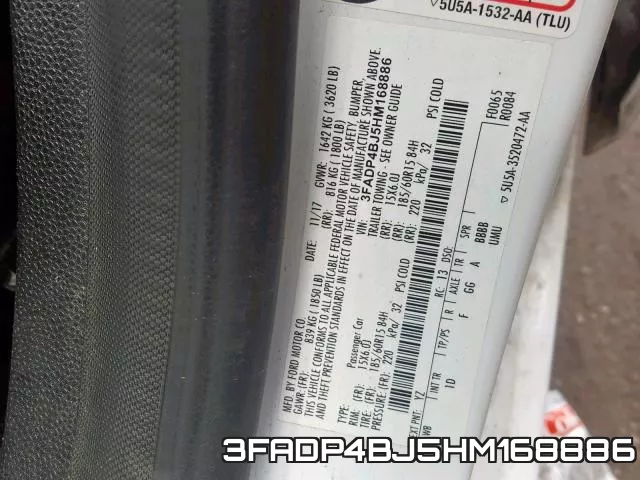 3FADP4BJ5HM168886 фото 2