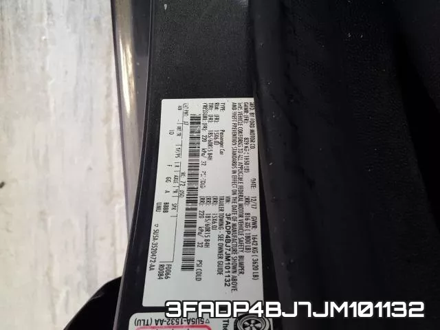 3FADP4BJ7JM101132 фото 2