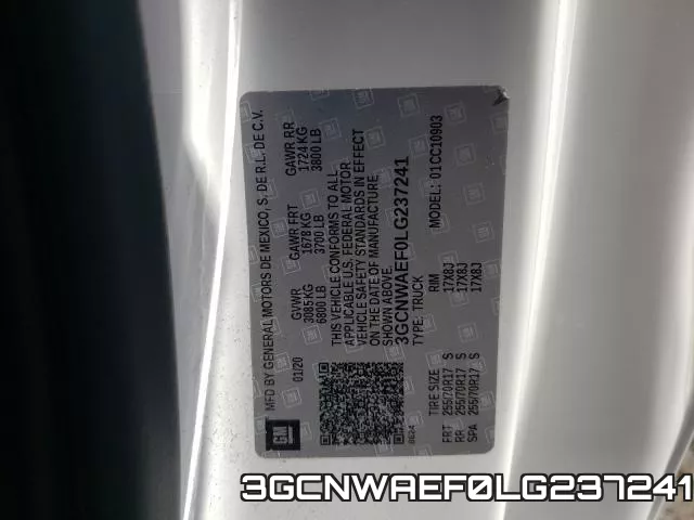 3GCNWAEF0LG237241 фото 2