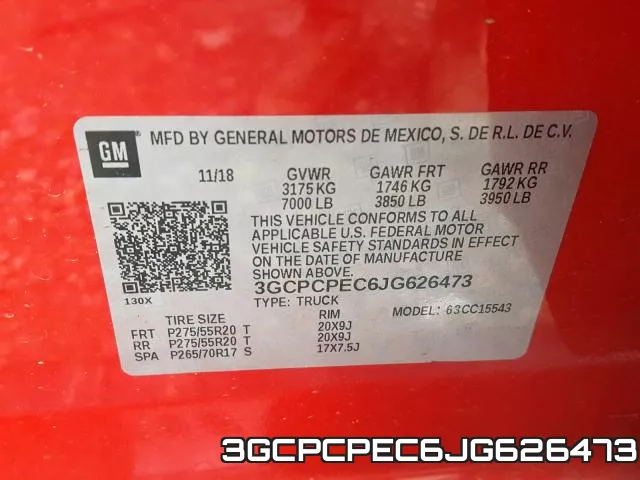 3GCPCPEC6JG626473 фото 2