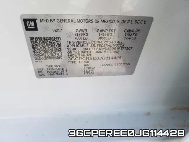 3GCPCREC0JG114428 фото 2