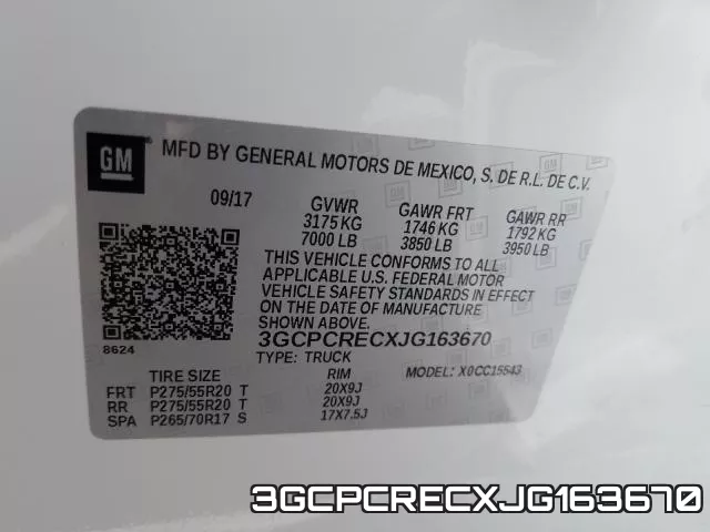 3GCPCRECXJG163670 фото 2