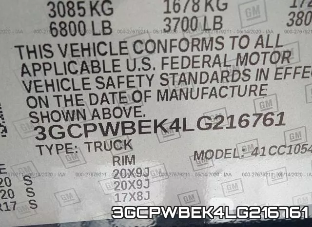 3GCPWBEK4LG216761 фото 10