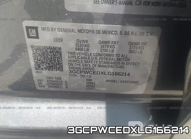 3GCPWCEDXLG166214 фото 10