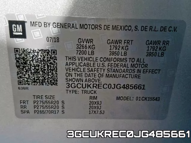 3GCUKREC0JG485661 фото 2