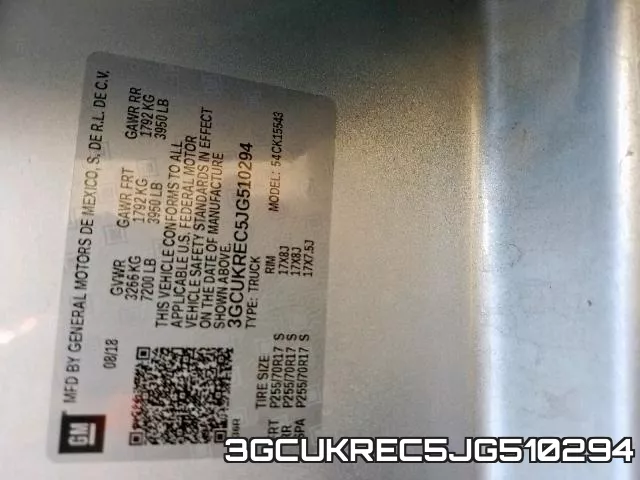 3GCUKREC5JG510294 фото 2
