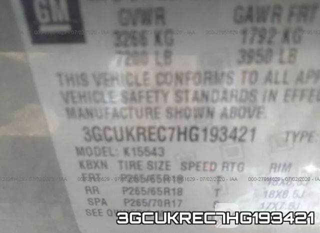 3GCUKREC7HG193421 фото 10