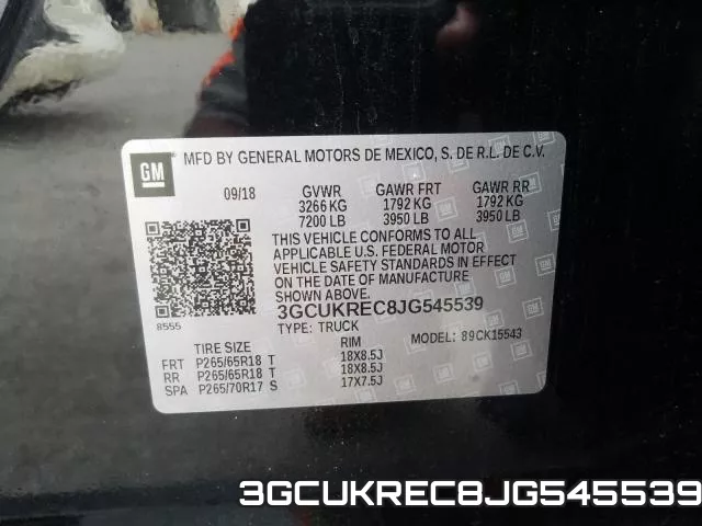 3GCUKREC8JG545539 фото 2