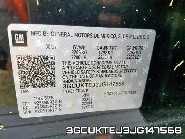 3GCUKTEJ3JG147568 фото 2