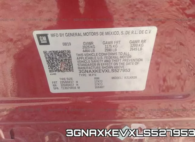 3GNAXKEVXLS527953 фото 10