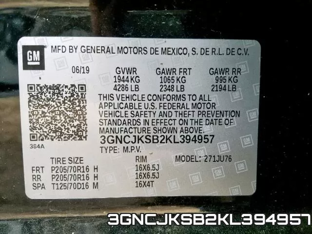 3GNCJKSB2KL394957 фото 2
