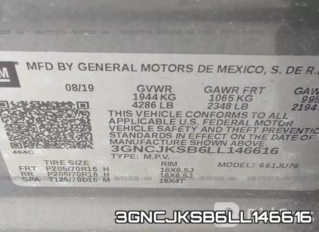 3GNCJKSB6LL146616 фото 10