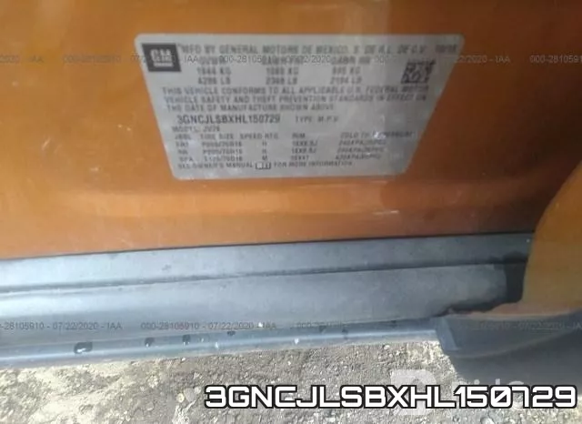 3GNCJLSBXHL150729 фото 10