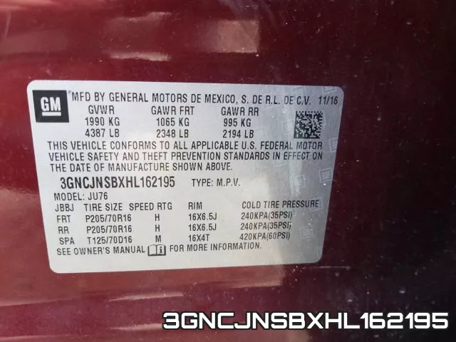 3GNCJNSBXHL162195 фото 2
