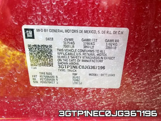 3GTP1NEC0JG367196 фото 2