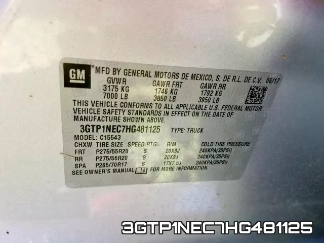 3GTP1NEC7HG481125 фото 2