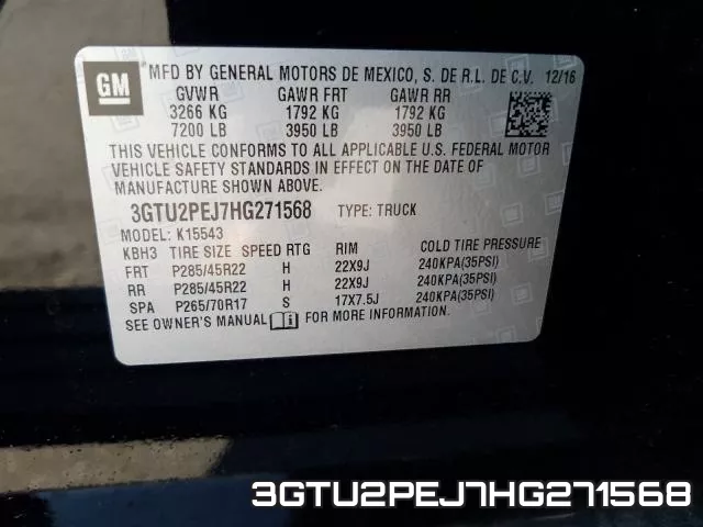 3GTU2PEJ7HG271568 фото 2
